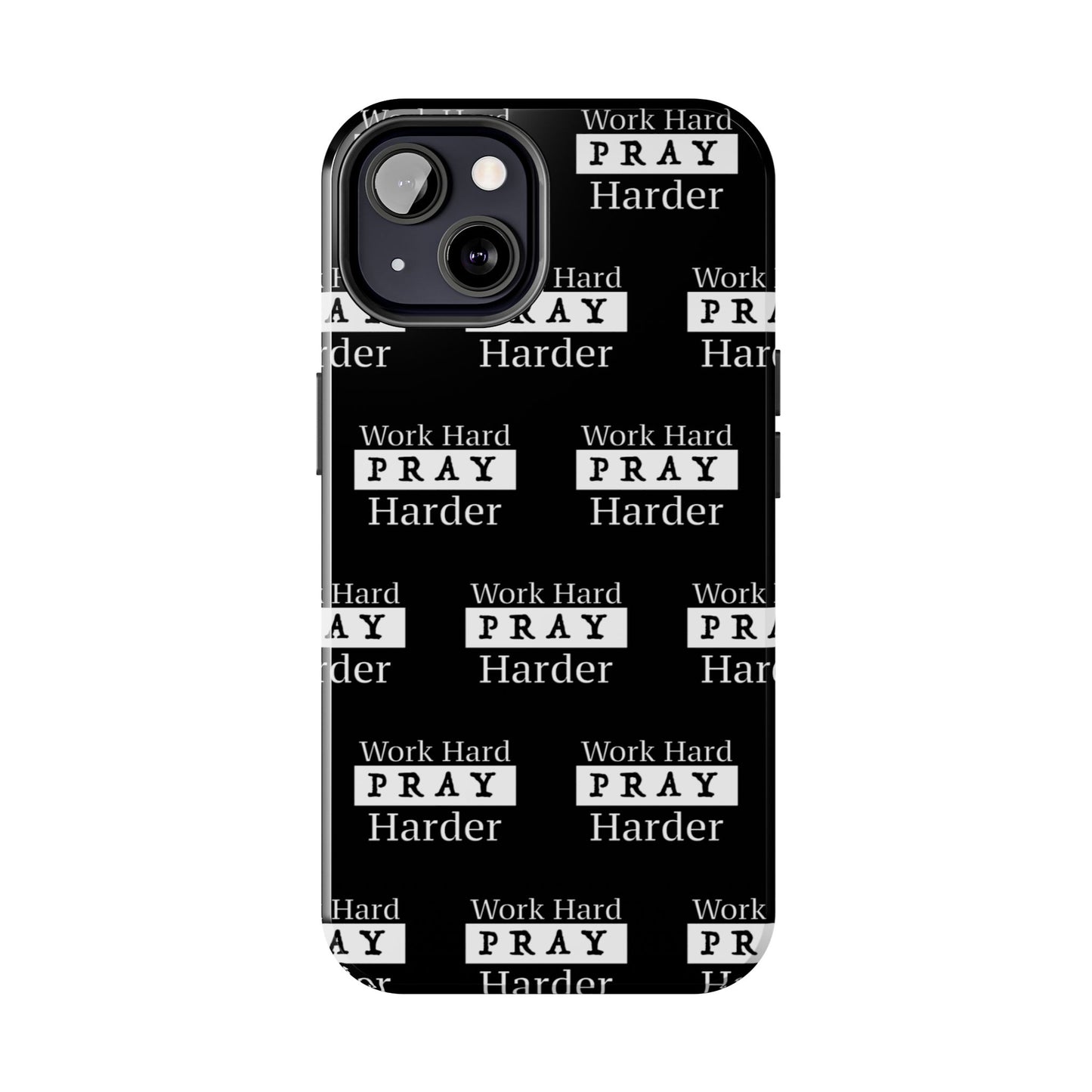 Work Hard iPhone Phone case (black)