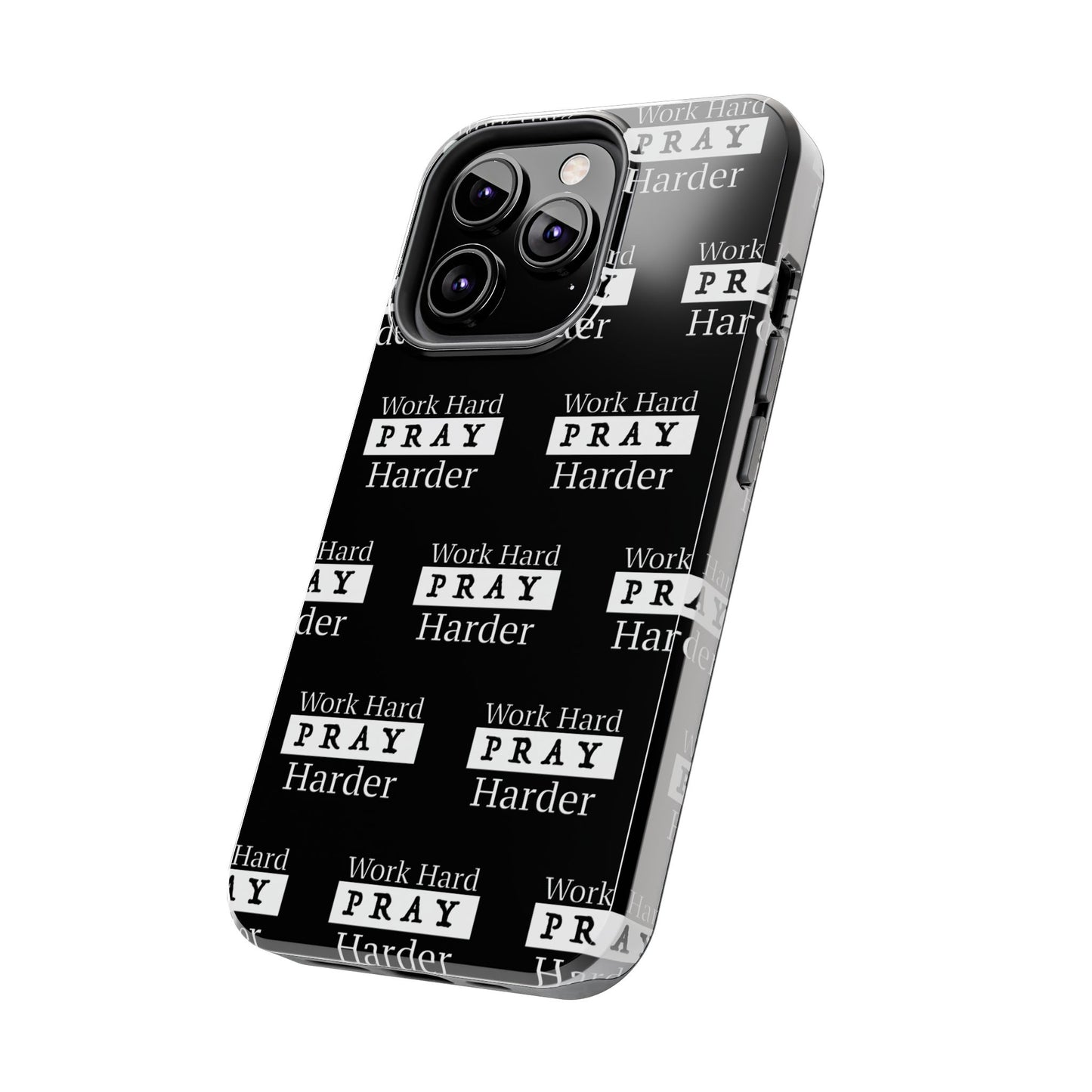 Work Hard iPhone Phone case (black)
