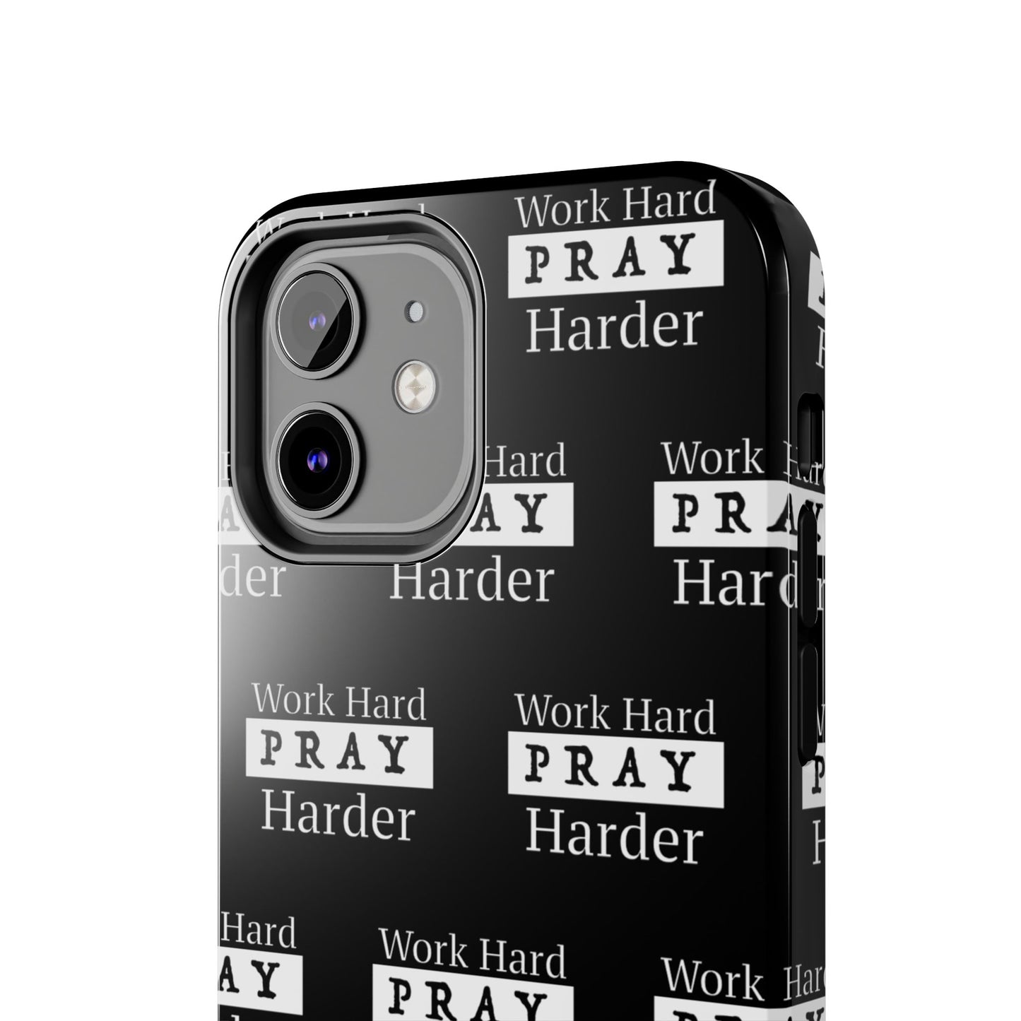Work Hard iPhone Phone case (black)