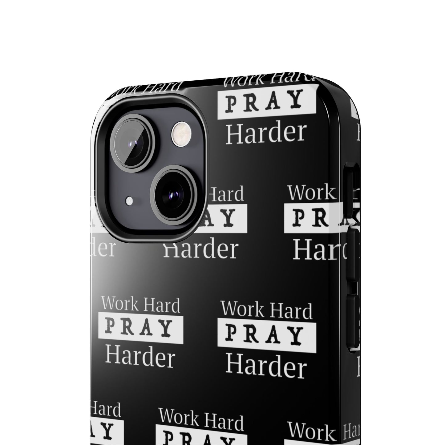 Work Hard iPhone Phone case (black)