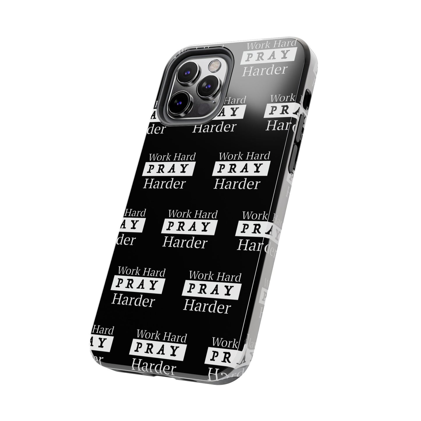 Work Hard iPhone Phone case (black)