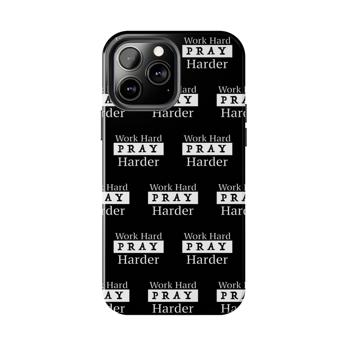 Work Hard iPhone Phone case (black)