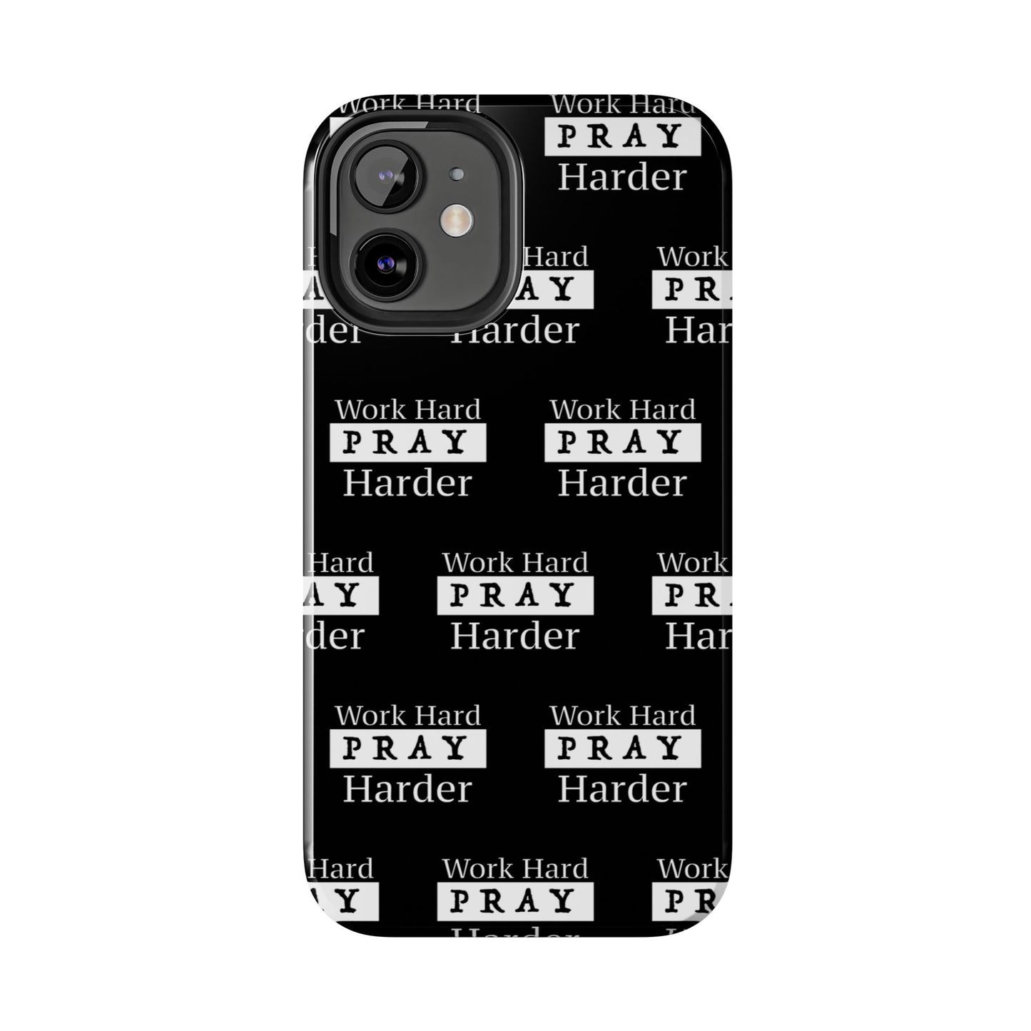 Work Hard iPhone Phone case (black)