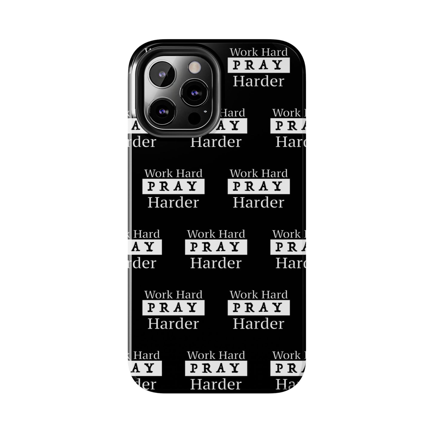 Work Hard iPhone Phone case (black)