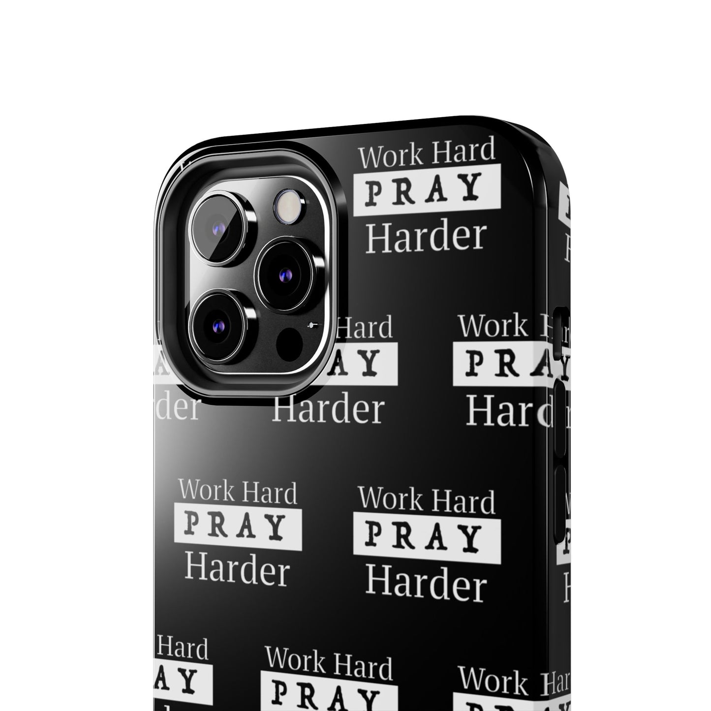 Work Hard iPhone Phone case (black)
