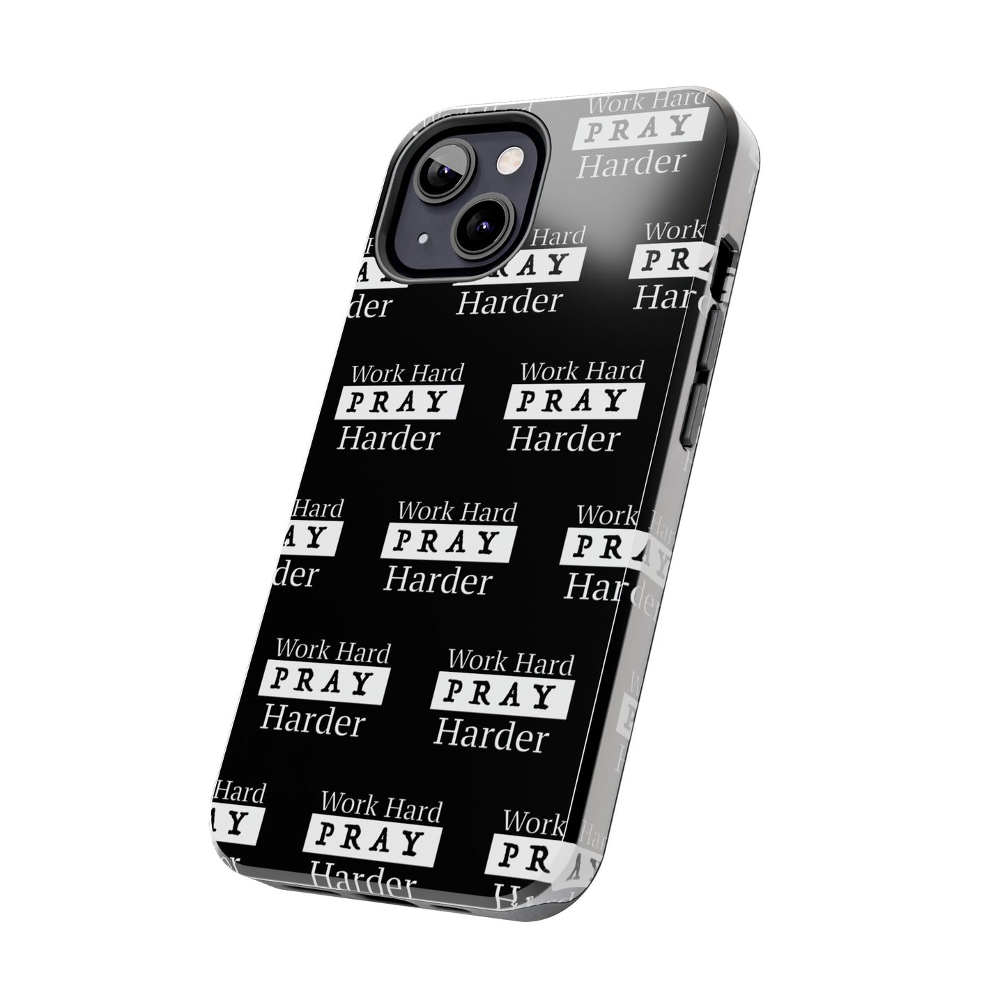 Work Hard iPhone Phone case (black)