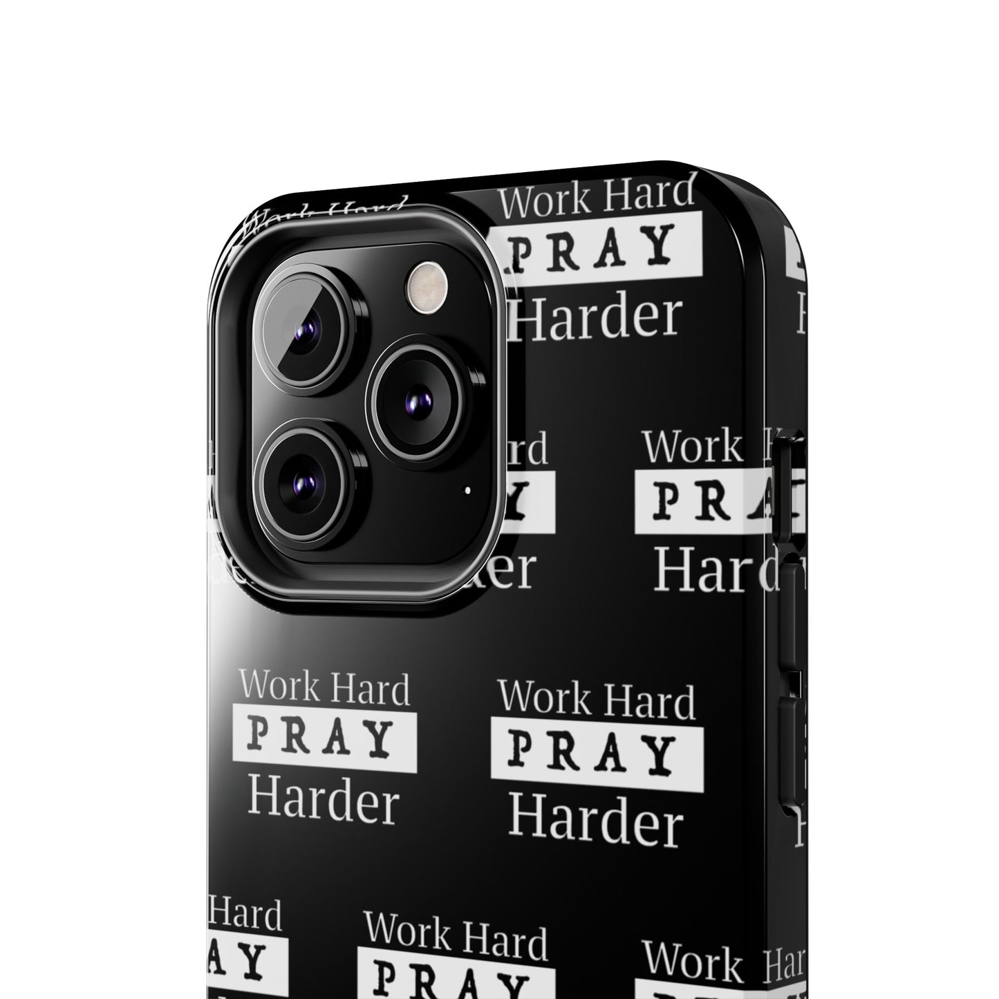 Work Hard iPhone Phone case (black)