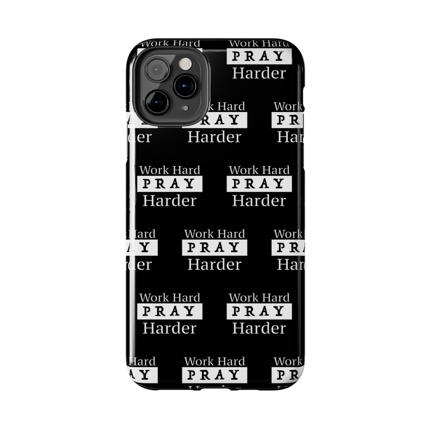 Work Hard iPhone Phone case (black)
