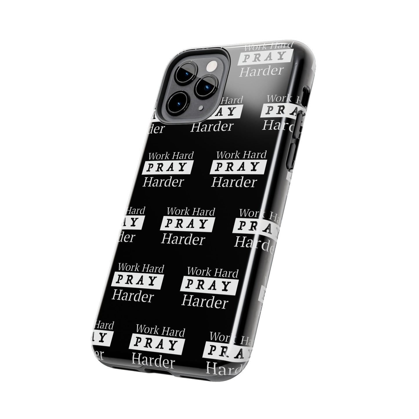 Work Hard iPhone Phone case (black)