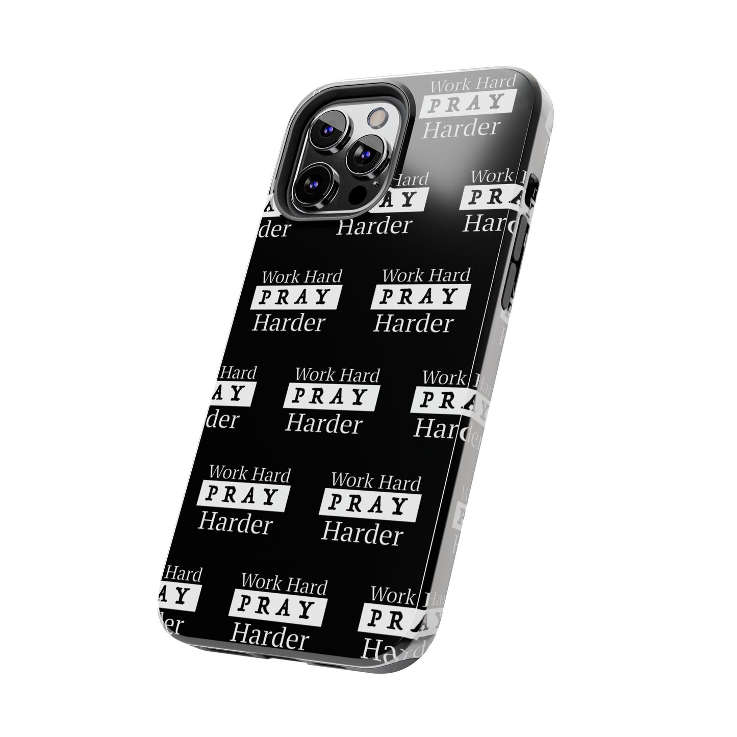 Work Hard iPhone Phone case (black)