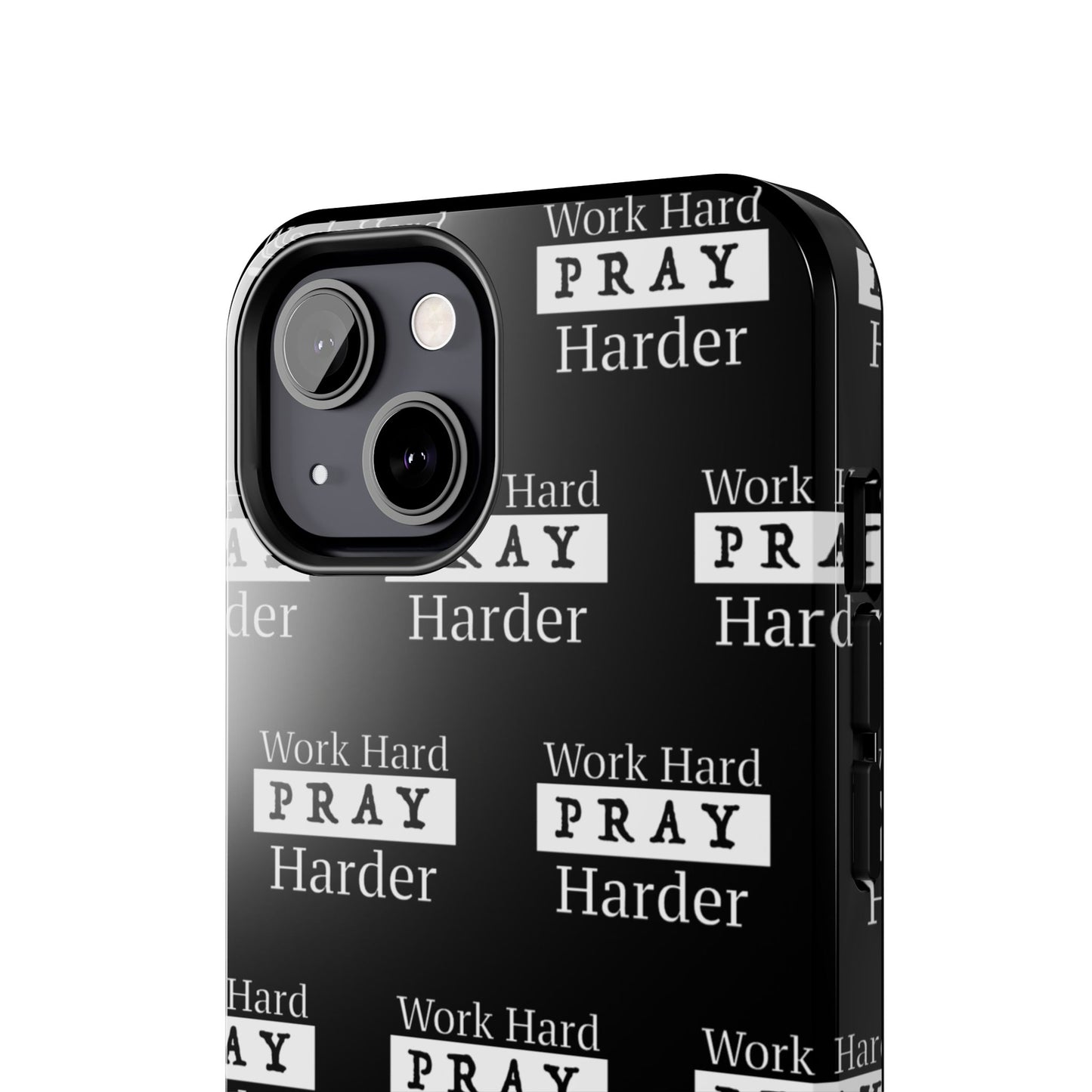 Work Hard iPhone Phone case (black)