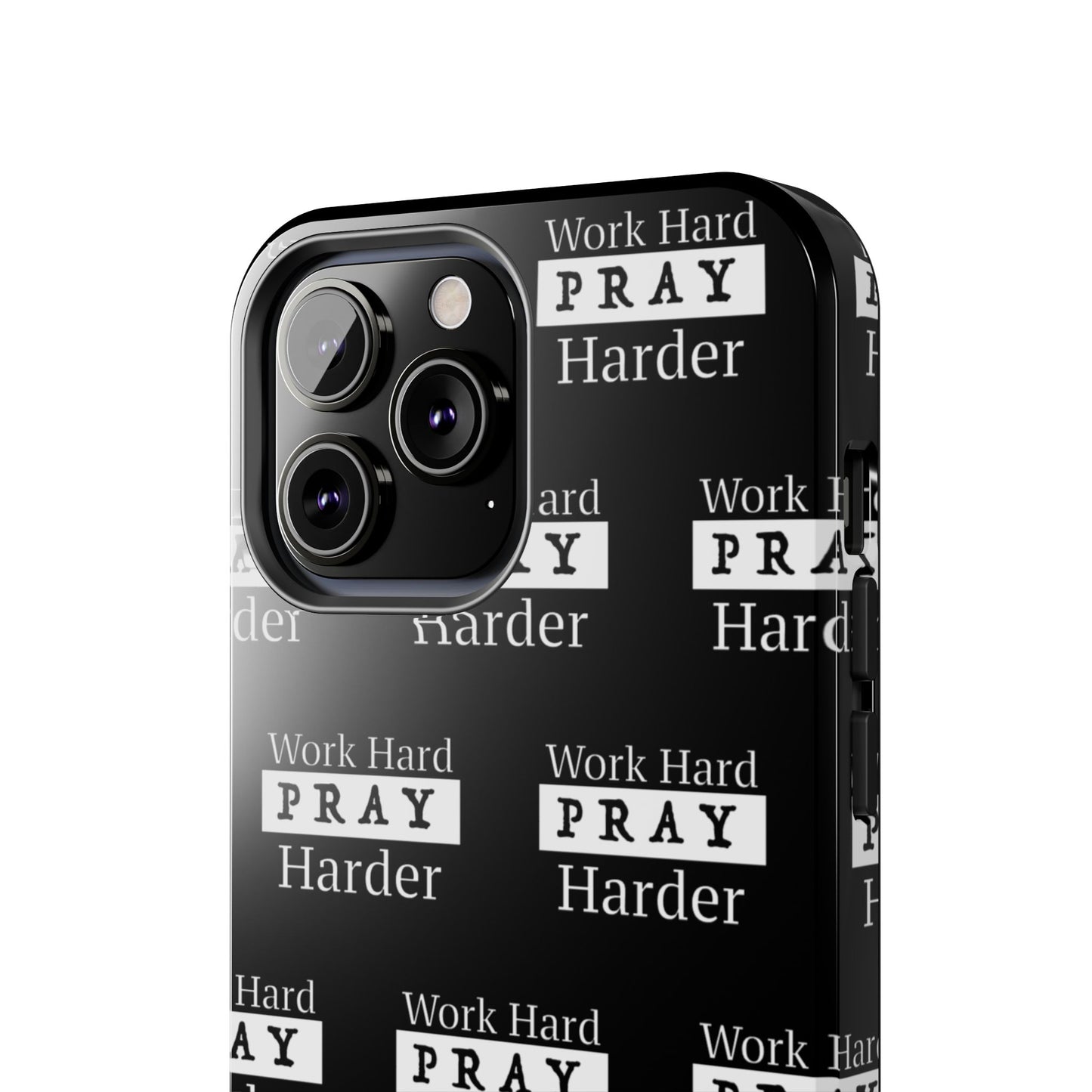 Work Hard iPhone Phone case (black)