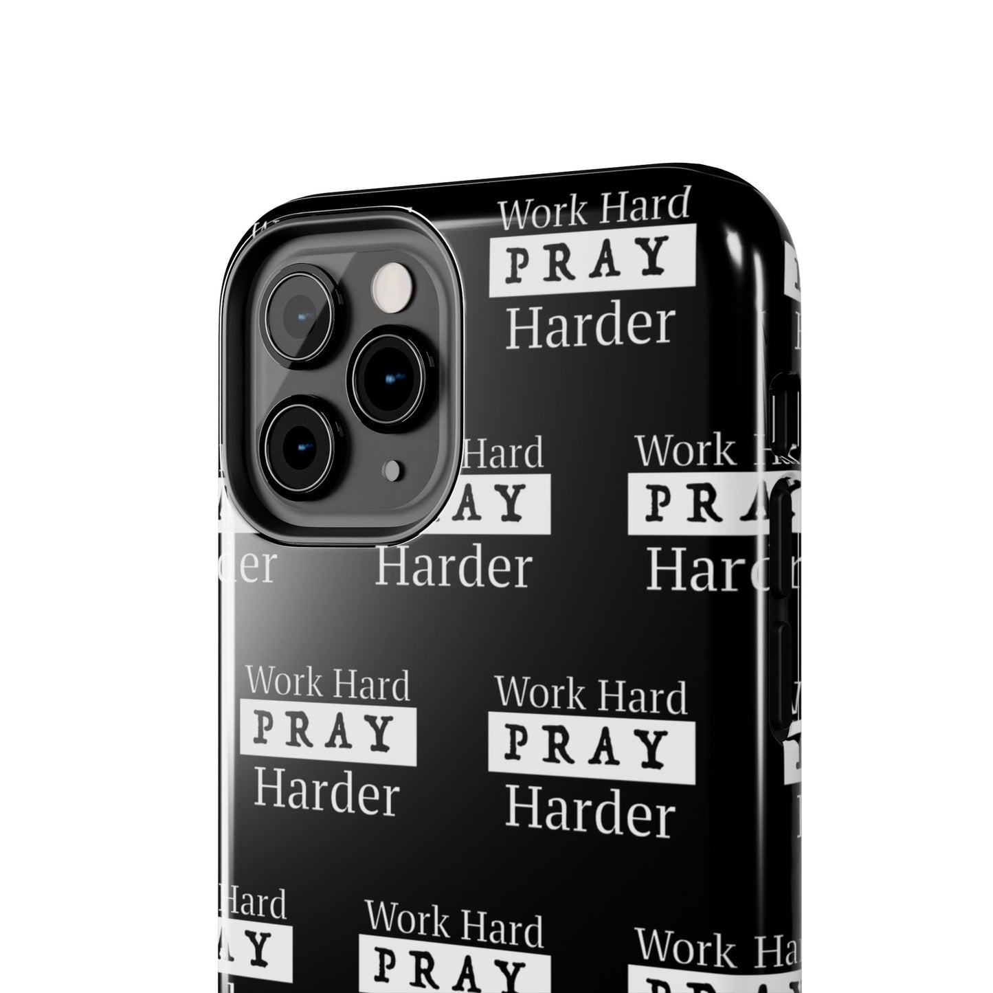 Work Hard iPhone Phone case (black)