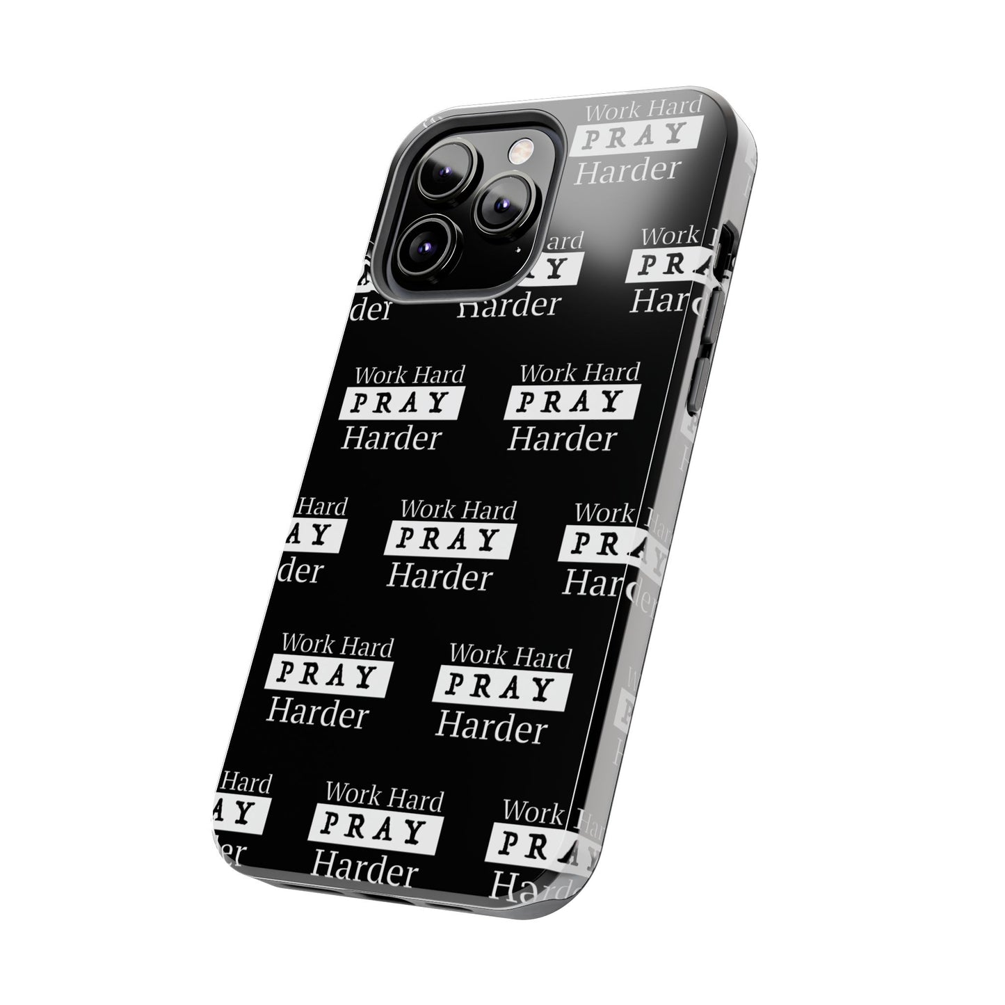 Work Hard iPhone Phone case (black)