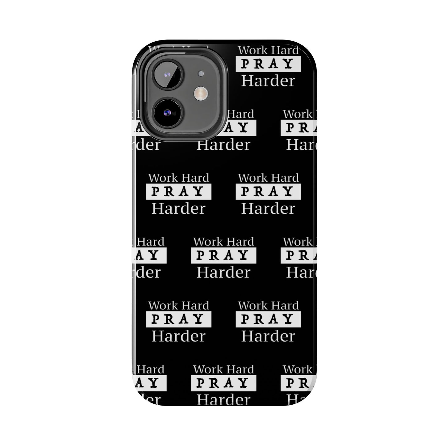 Work Hard iPhone Phone case (black)