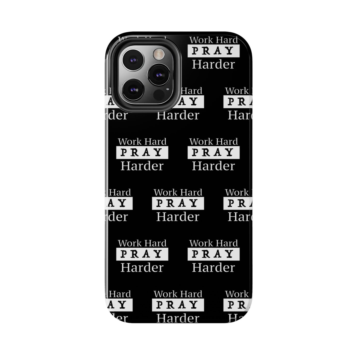 Work Hard iPhone Phone case (black)