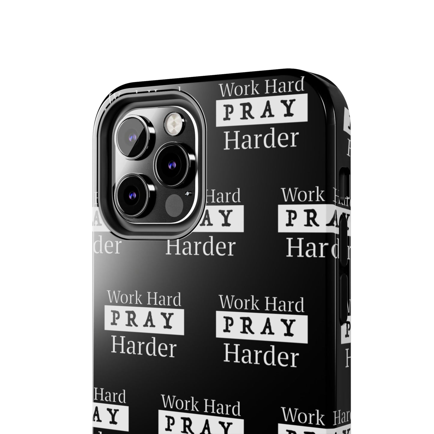 Work Hard iPhone Phone case (black)