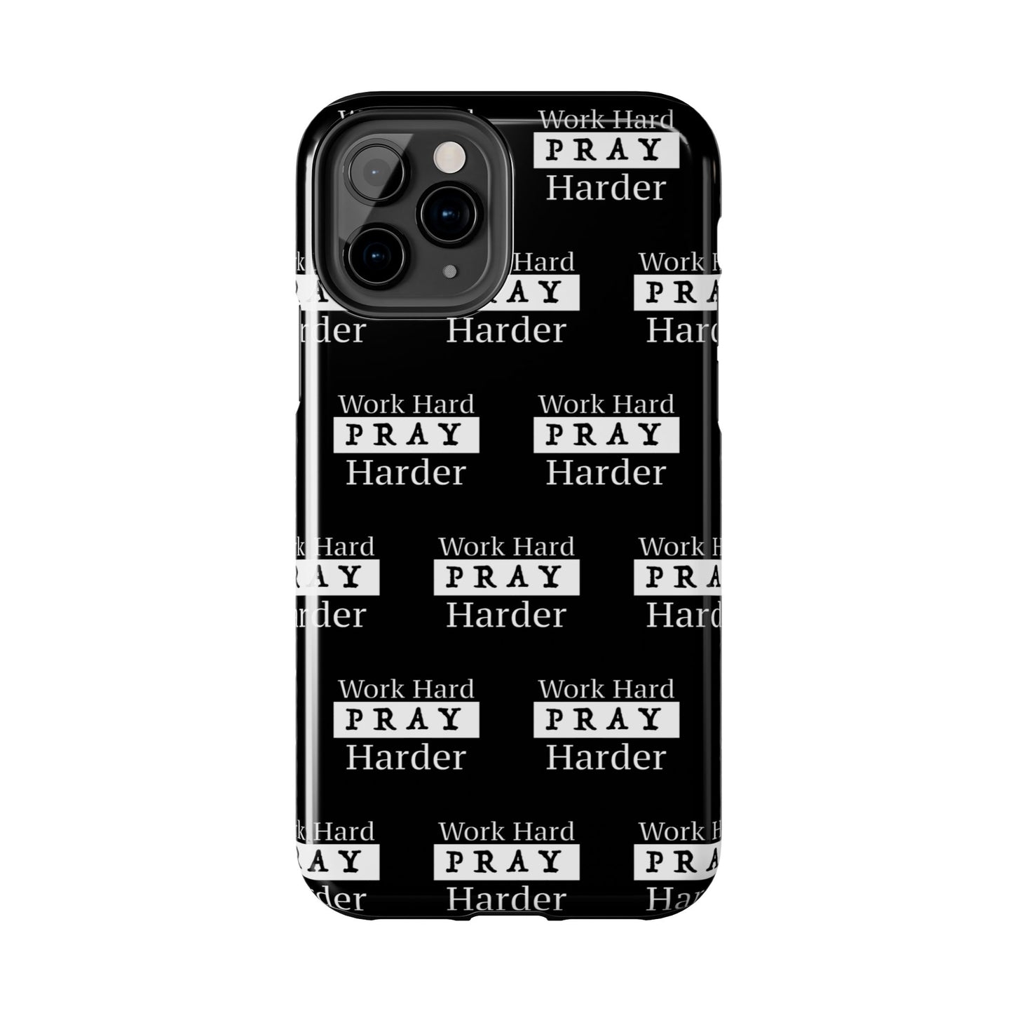 Work Hard iPhone Phone case (black)