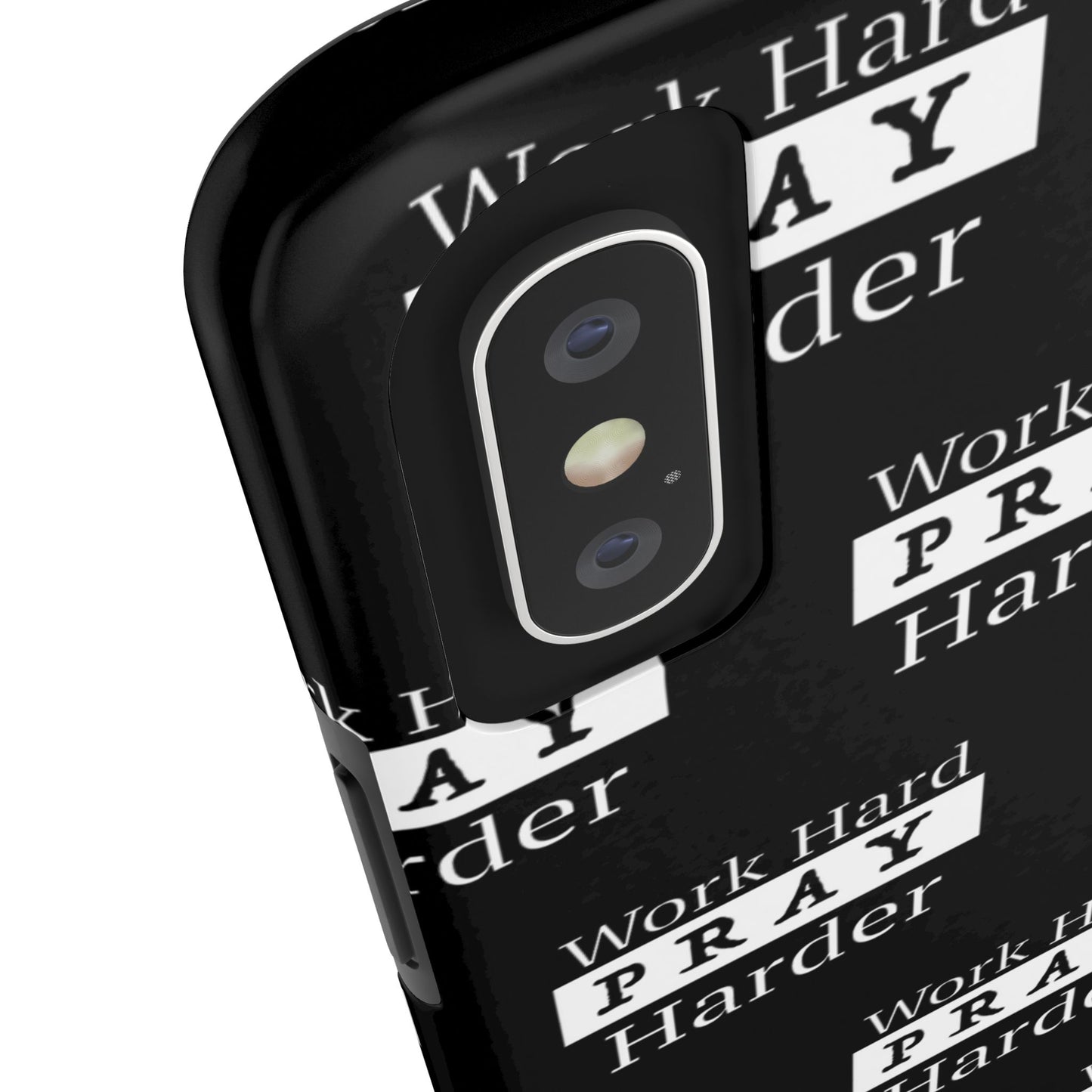 Work Hard iPhone Phone case (black)