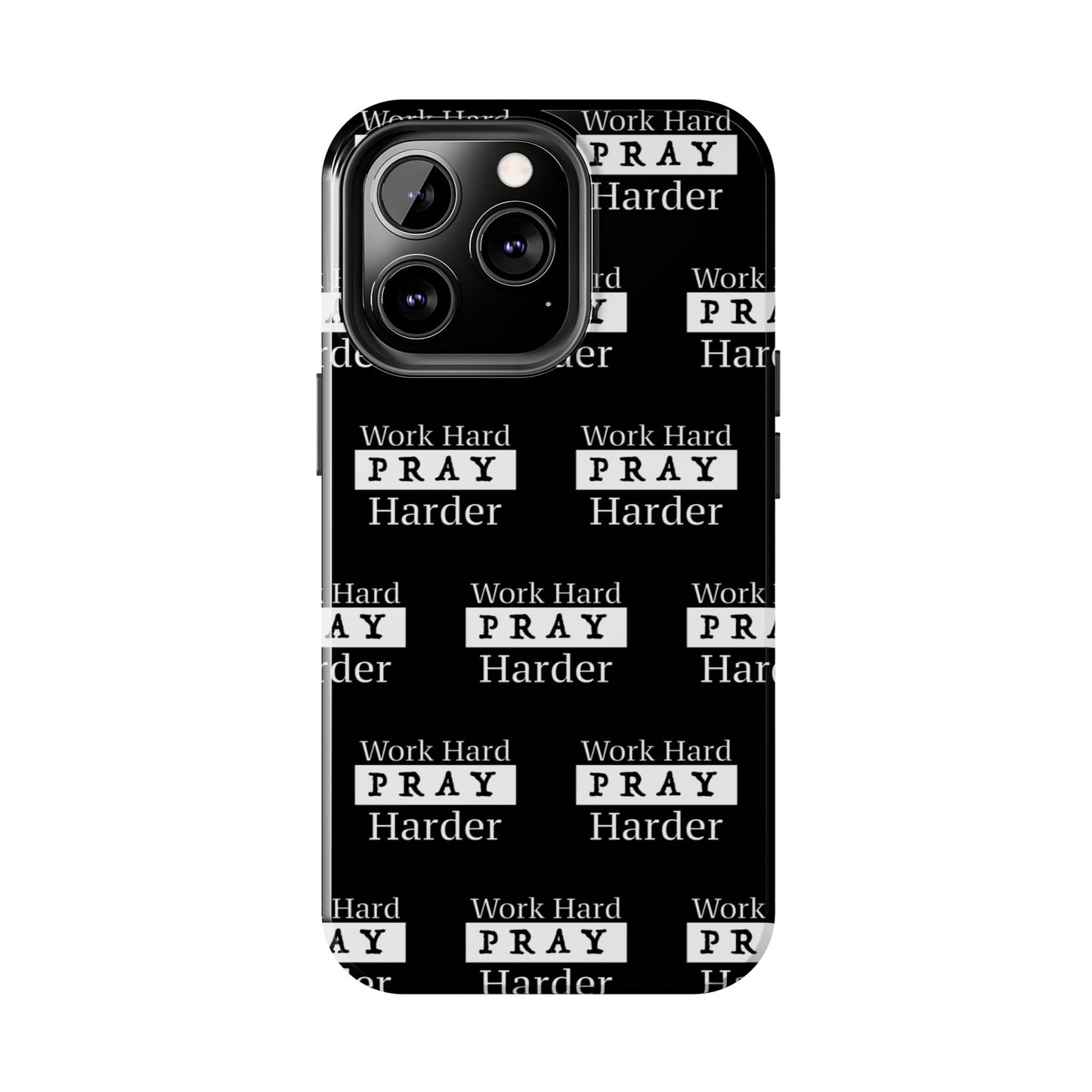Work Hard iPhone Phone case (black)