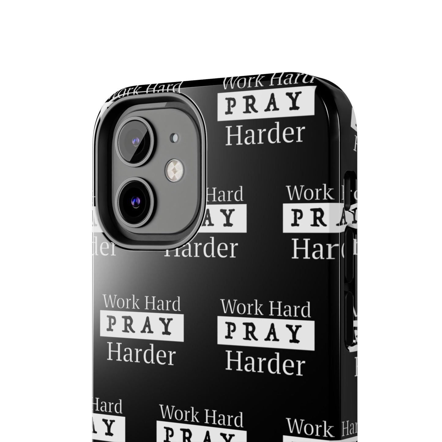 Work Hard iPhone Phone case (black)