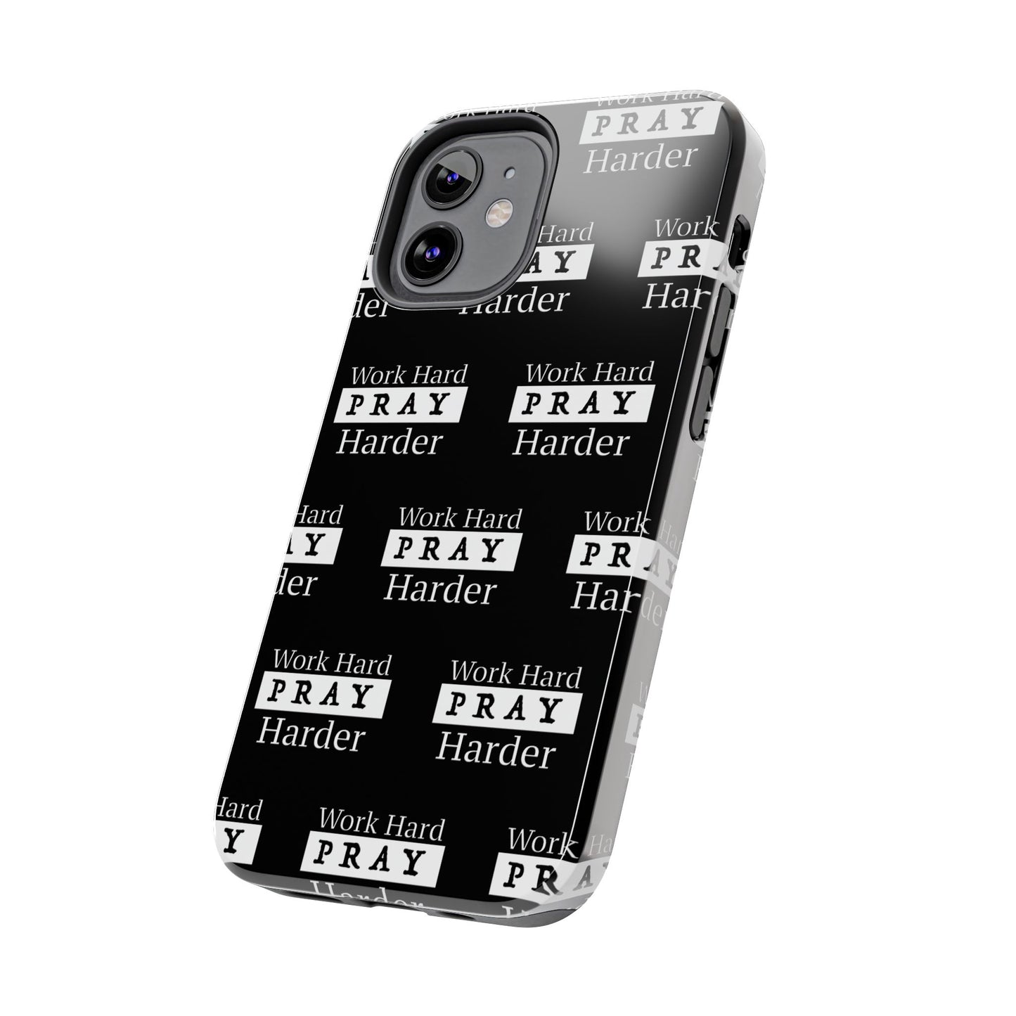 Work Hard iPhone Phone case (black)
