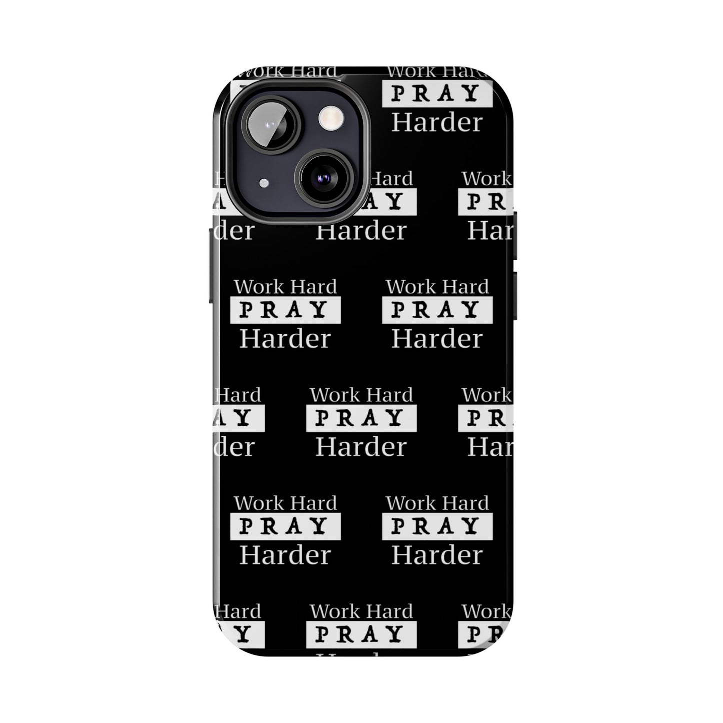 Work Hard iPhone Phone case (black)