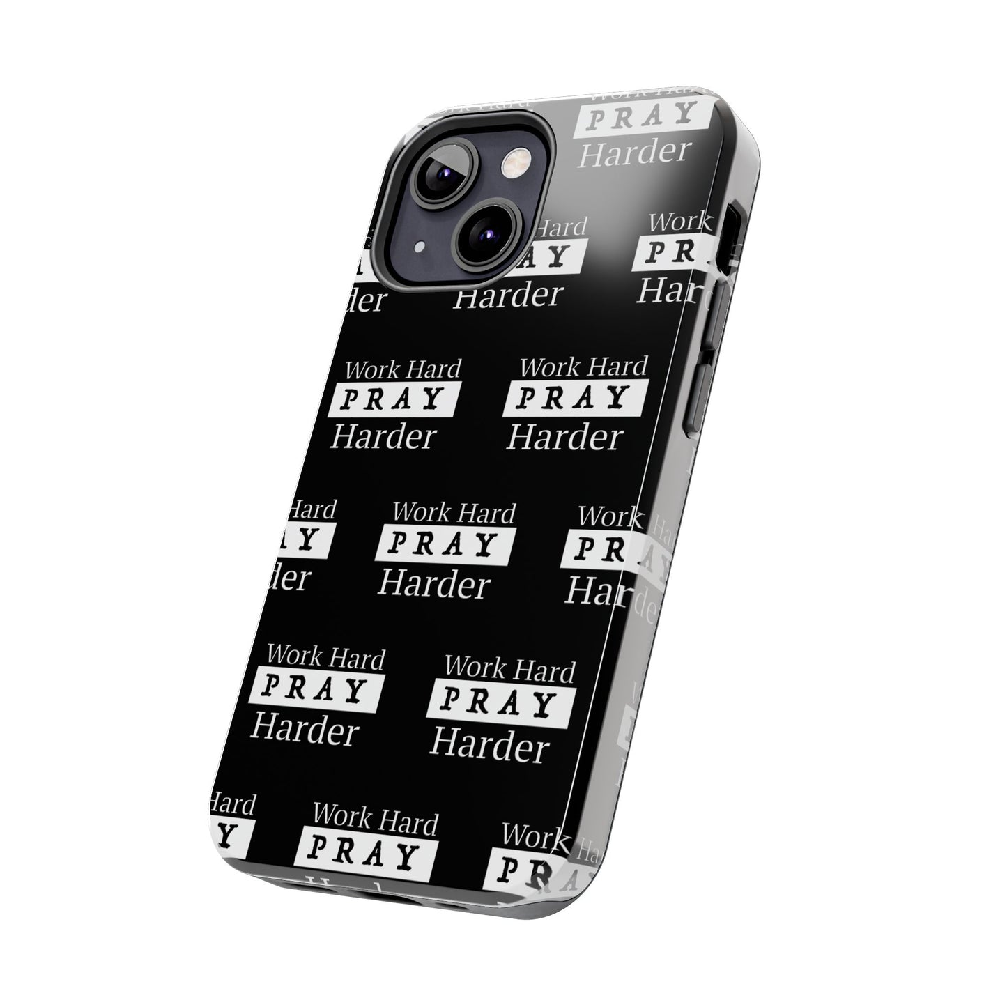 Work Hard iPhone Phone case (black)